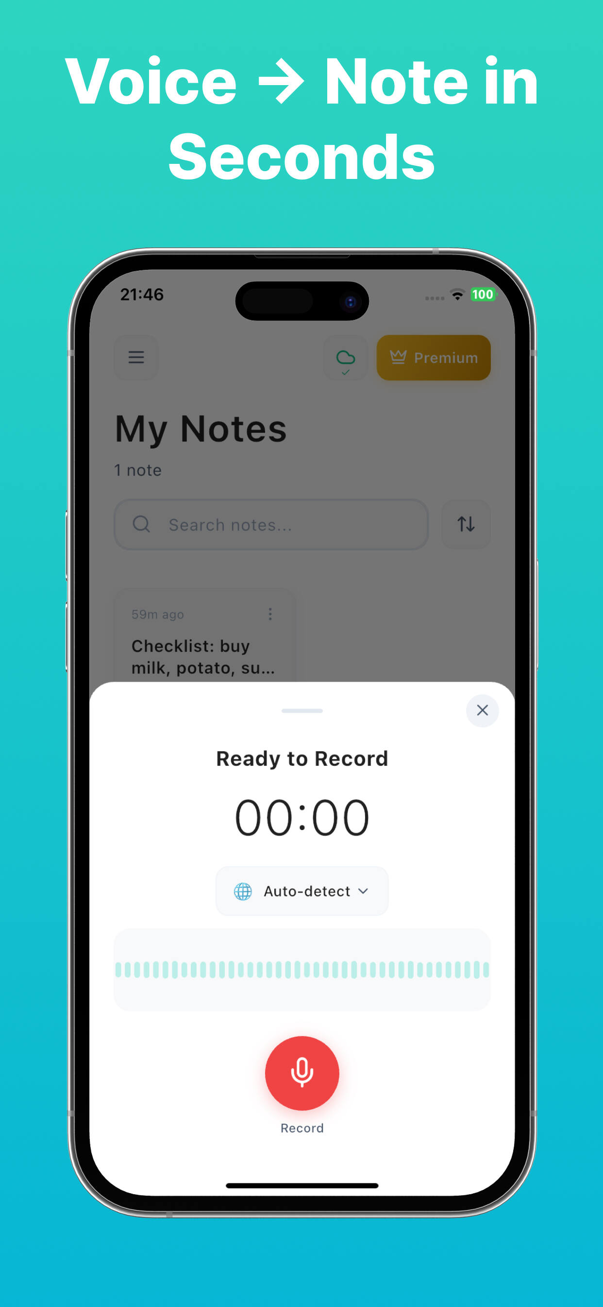 NoteLark: Voice Notes screenshot 1