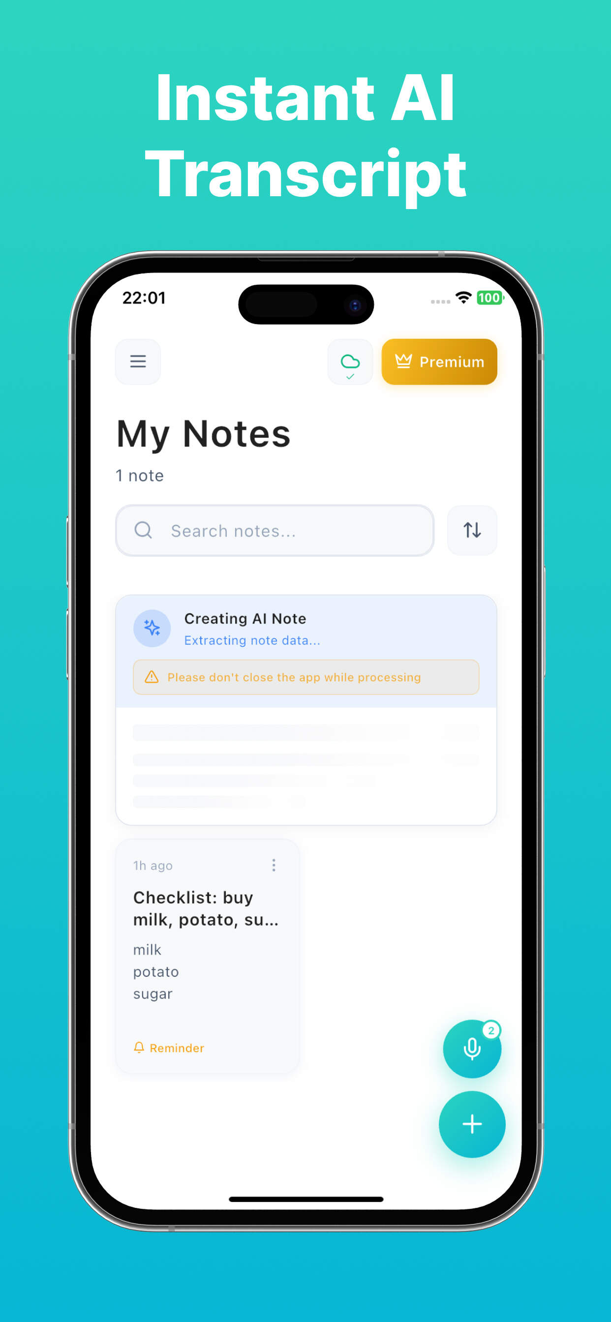 NoteLark: Voice Notes screenshot 2